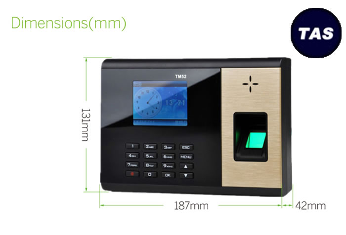 TM52 Biometric Fingerprint Clocking in Machines Slider